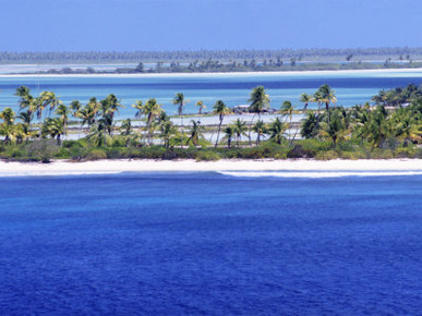 Aerial View of Christmas Island, Kiribati